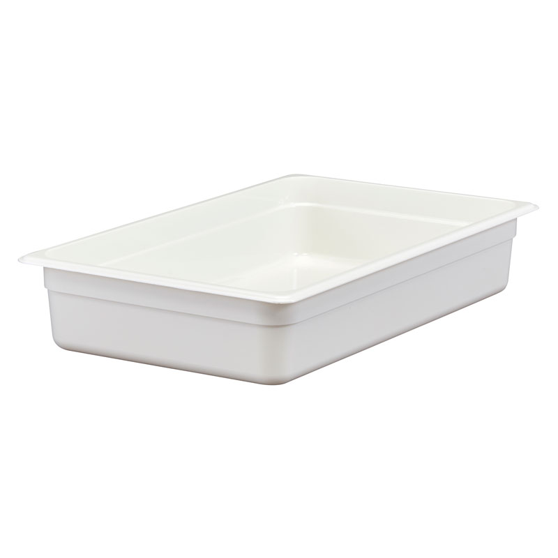 Recipiente Gastronorm GN 1/1 Policarbonato 530x325x100mm Branco