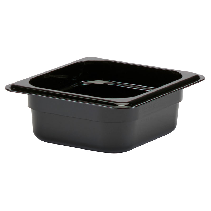 Recipiente GN 1/6 Policarbonato Preto 65 mm