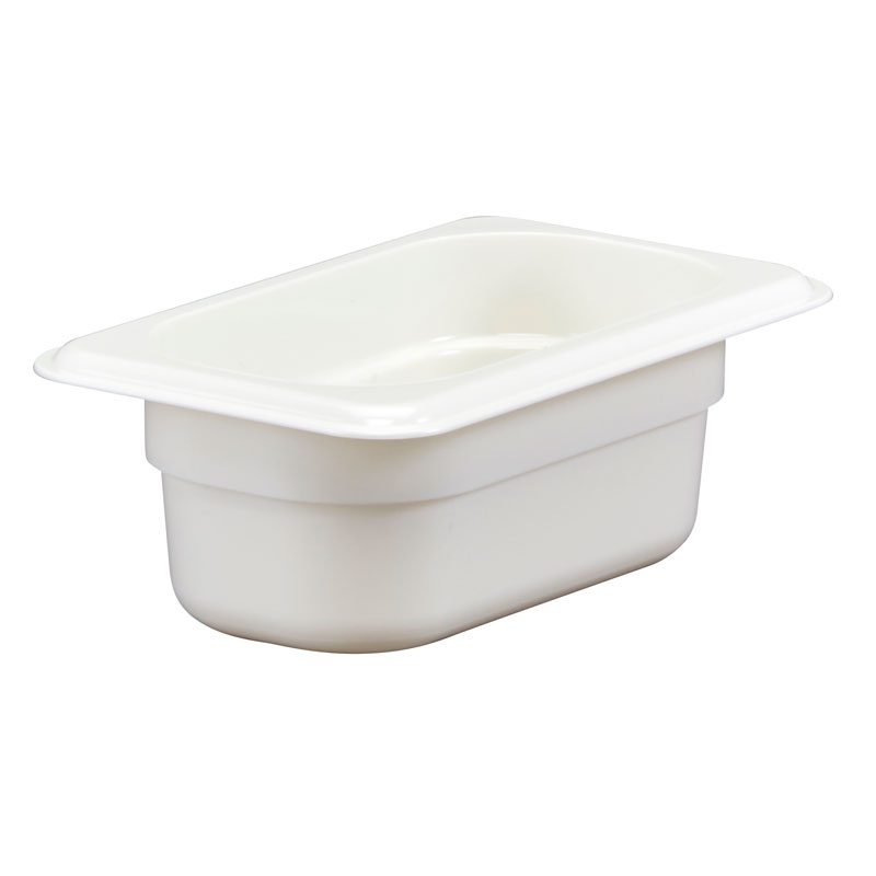 Recipiente GN 1/9 Policarbonato Branco 6,5 cm Profundidade