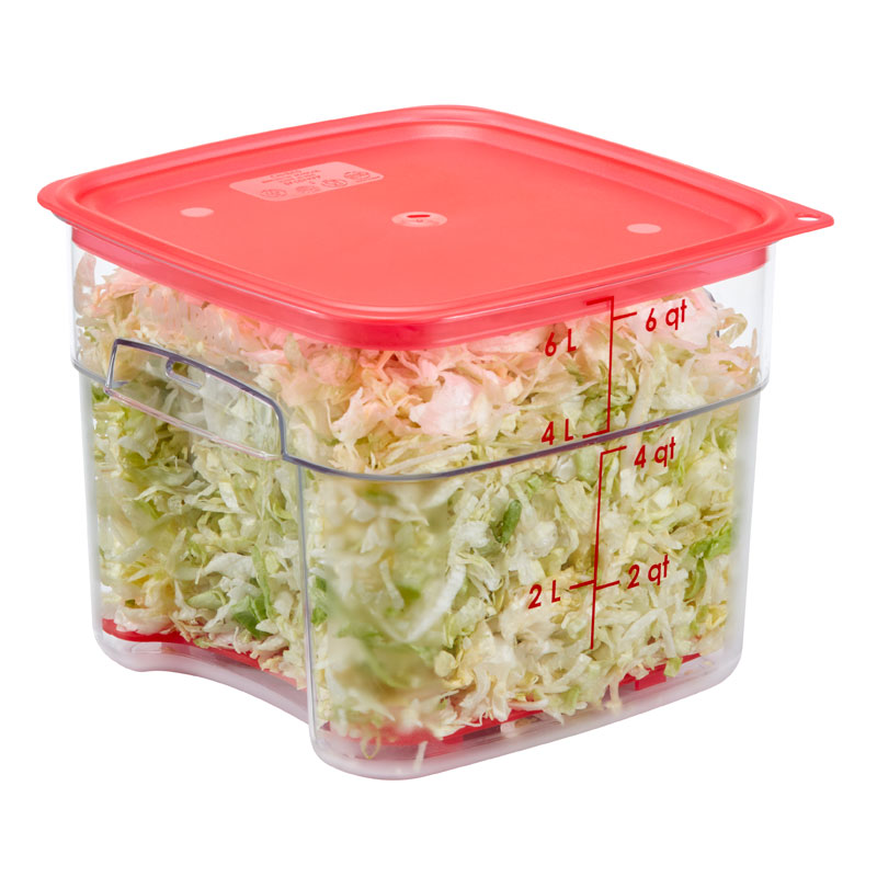 Recipiente Quadrado 5.7 L Transparente 22.9x22.9x18 cm
