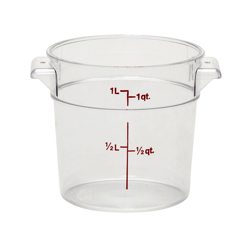Recipiente Redondo Policarbonato 900 ml - 13 cm Ø