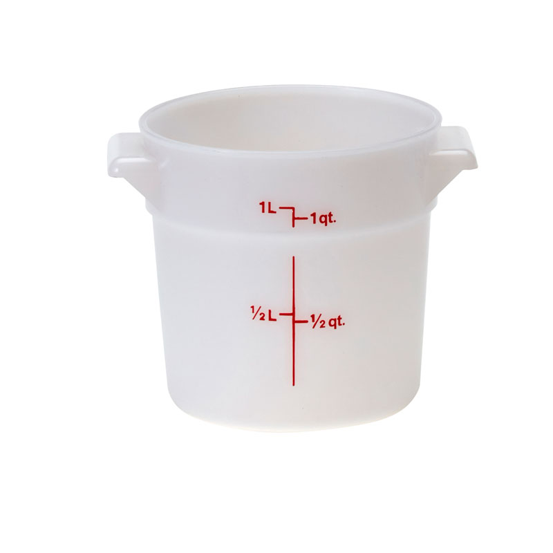 Recipiente Redondo Polietileno 900 ml para Cozinha Profissional