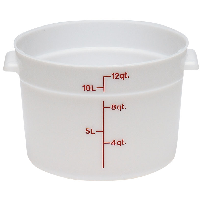 Recipiente Redondo Polietileno 20,8 L Branco - Ø 320 mm x 310 mm