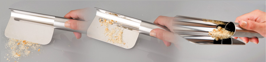 Recolhe Migalhas Inox para Mesa de Restaurante e Hotelaria