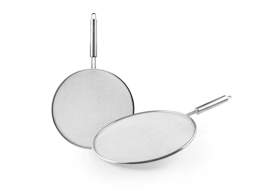 Resguardo Anti-Salpicos em Aço Inoxidável 29 cm para Frigideiras