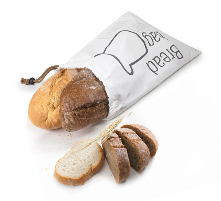 Saco para Pão Reutilizável 27,5 x 38 cm em Poliéster