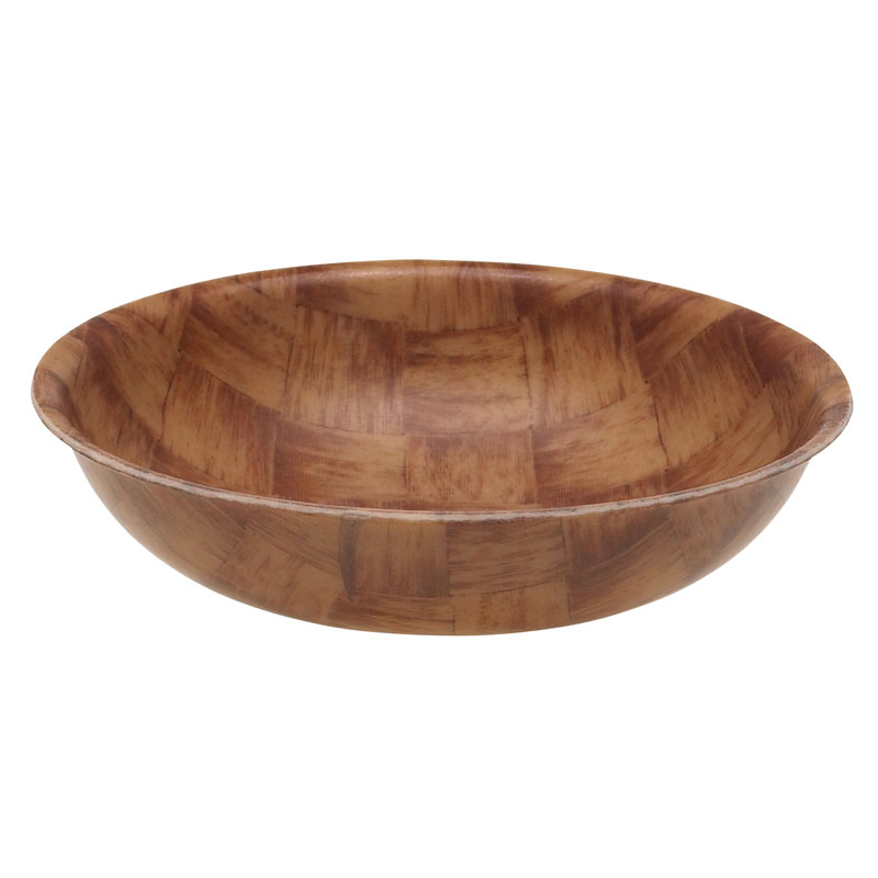 Saladeira Fibra de Vidro 15.6 cm Ø, 925 ml, Efeito Madeira Escura