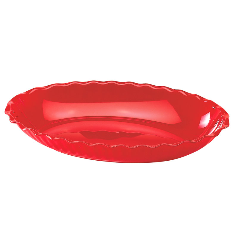 Saladeira Oval 3,2 L em SAN Vermelho 40x28,7 cm para Serviço