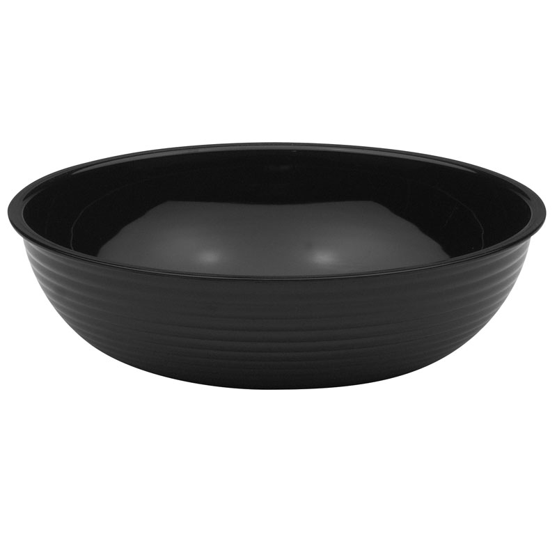 Saladeira Redonda 38,1 cm Ø 10,6 L em Policarbonato Preto