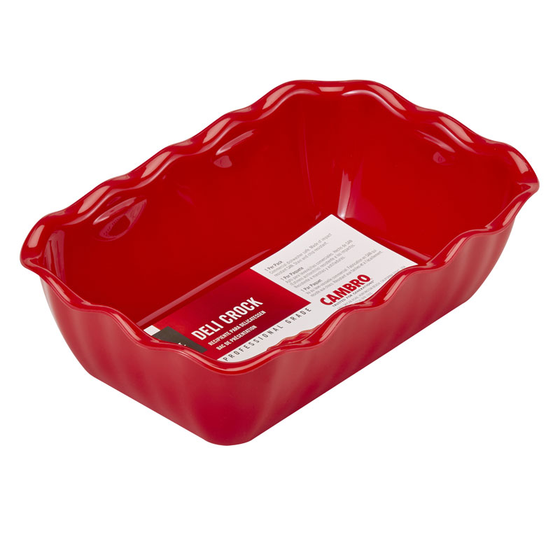 Saladeira Retangular 2 L em SAN – 26 x 17,5 cm Vermelha