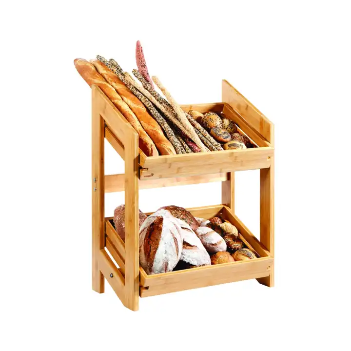 Suporte de Bambu para Buffet Natura - Apresentação Premium 70cm