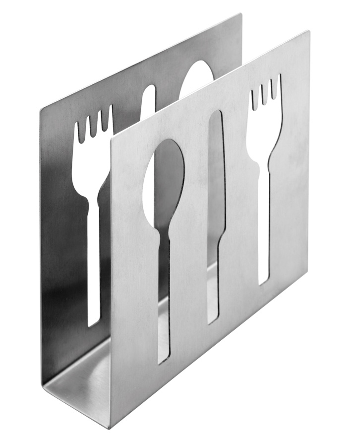 Suporte de Guardanapos de Mesa em Inox Formato U