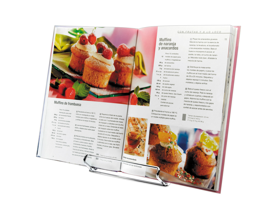 Suporte para Livro de Receitas em Aço Inoxidável para Cozinha