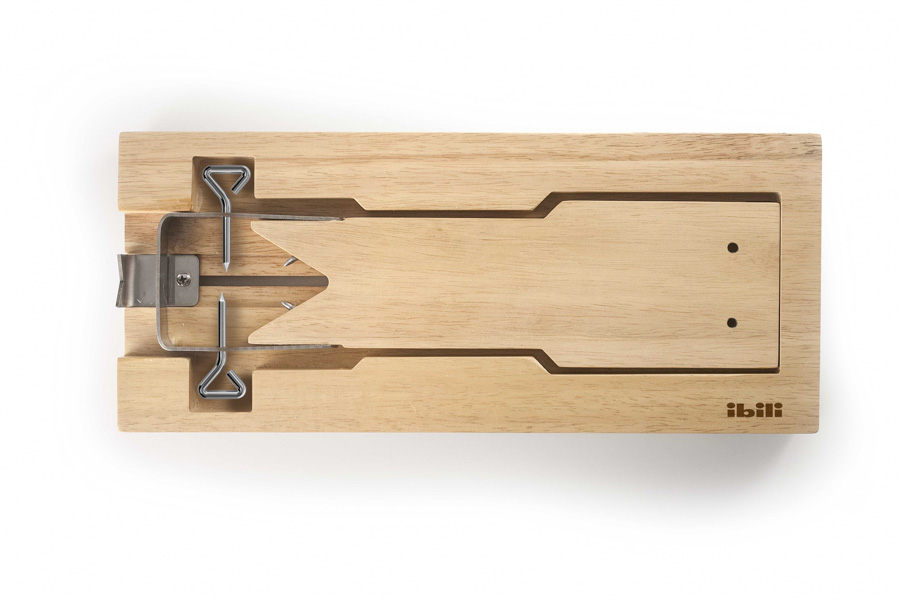 Suporte para Presunto Compacto Desmontável em Madeira e Inox