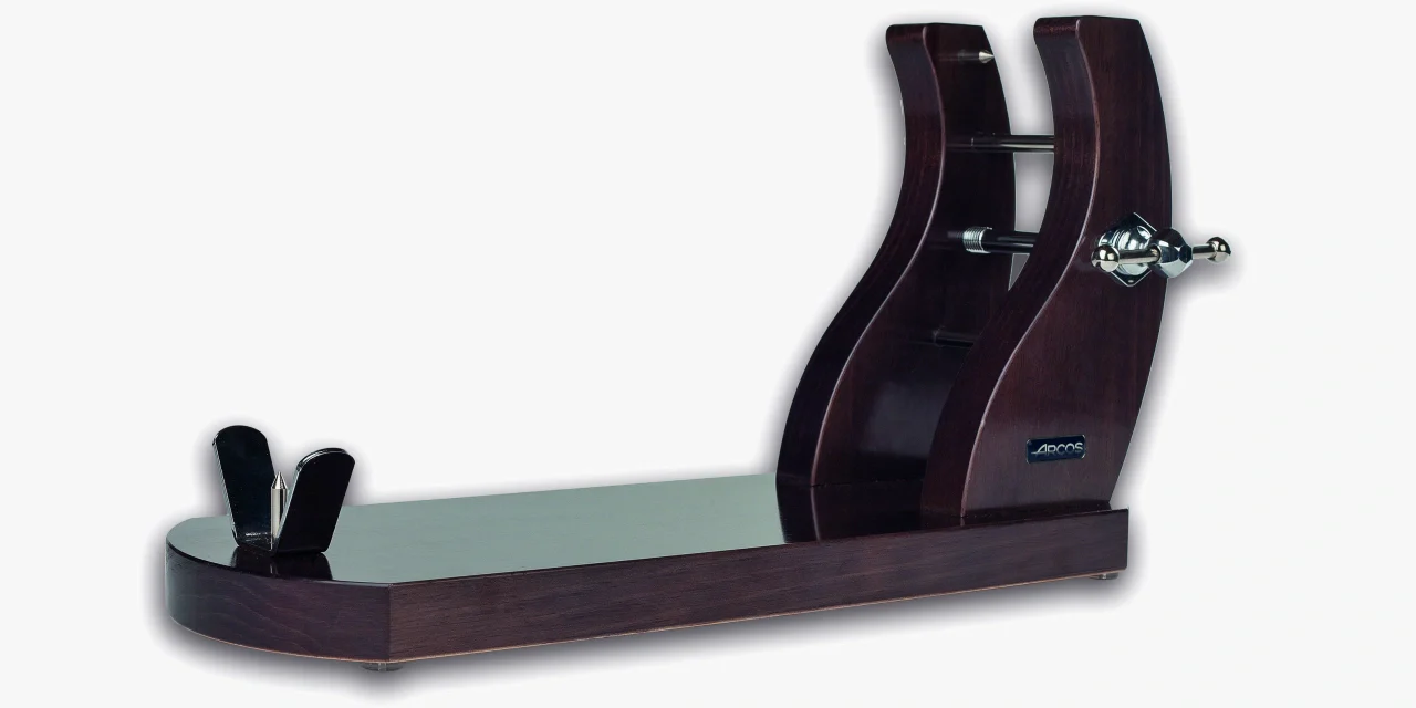 Suporte de Presunto em Madeira Lacada Caoba 500x280x180mm