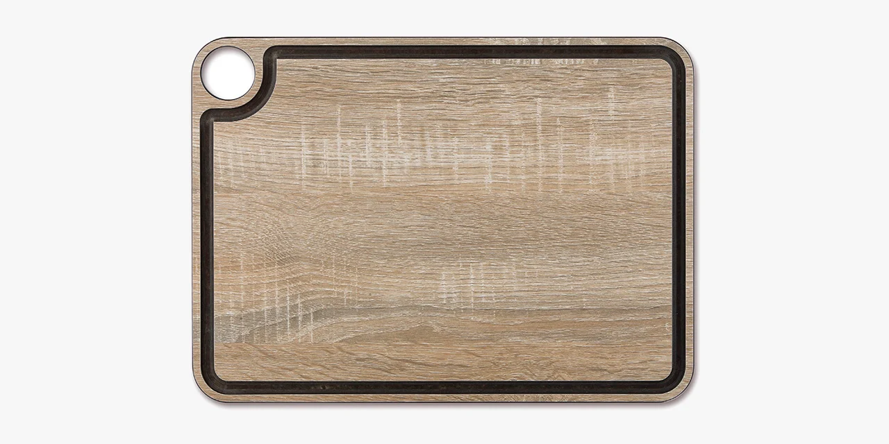 Tábua de Corte 33x23 cm Fibra Celulose e Resina Lavável