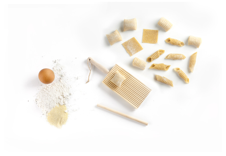 Tábua para Gnocchi e Garganelli com Rolo de Madeira