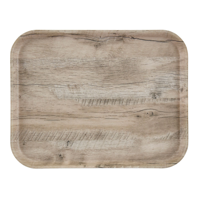 Tabuleiro de Serviço em Fibra de Vidro 35.5x45.7cm Carvalho Claro