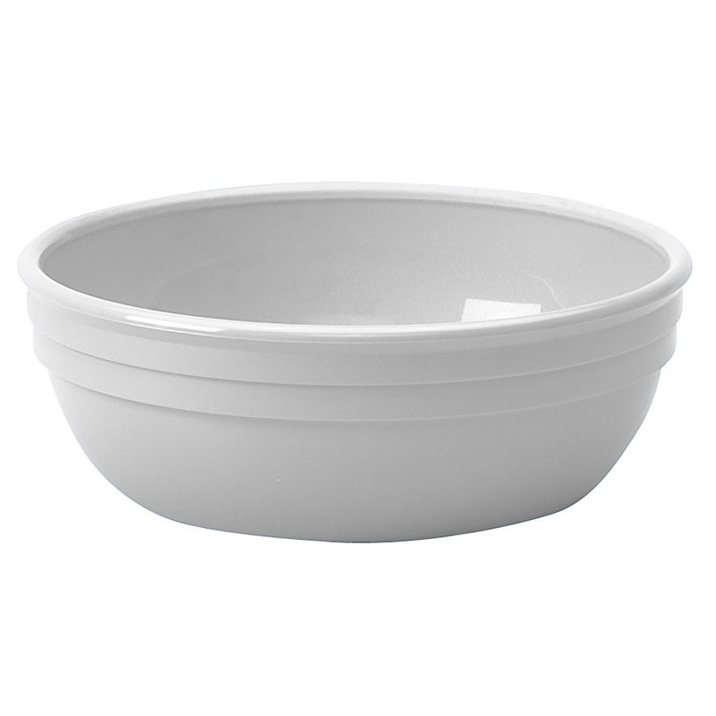 Taça Redonda 12,5 cm Policarbonato Branco para Serviço de Mesa