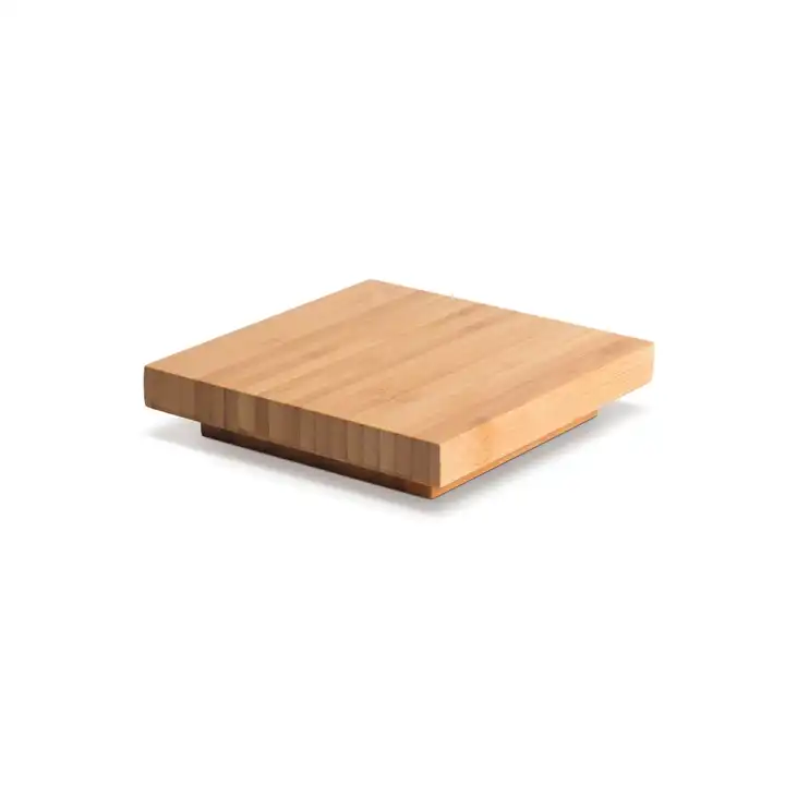 Tampa de Bambu Quadrada 17.1cm para Riser de Buffet