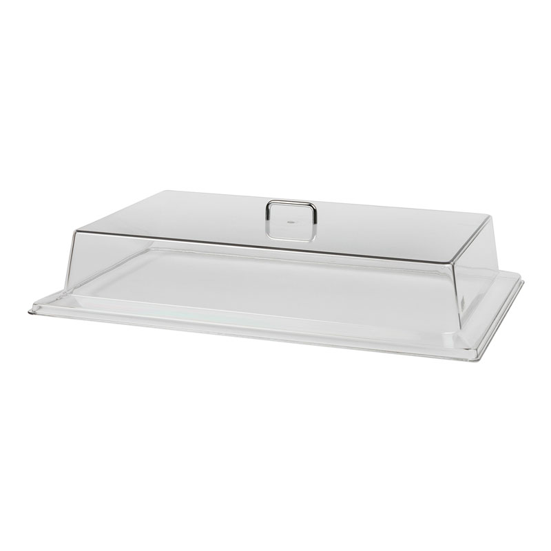Tampa Retangular Policarbonato 660x475x120 mm Transparente