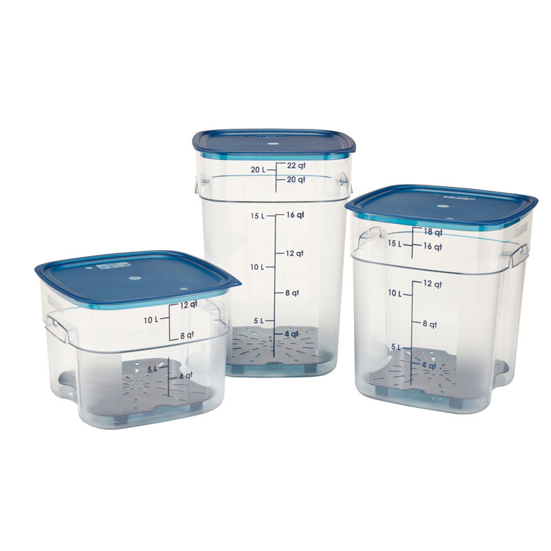 Tampa para Recipiente Quadrado PRO 25.6x31 cm Azul