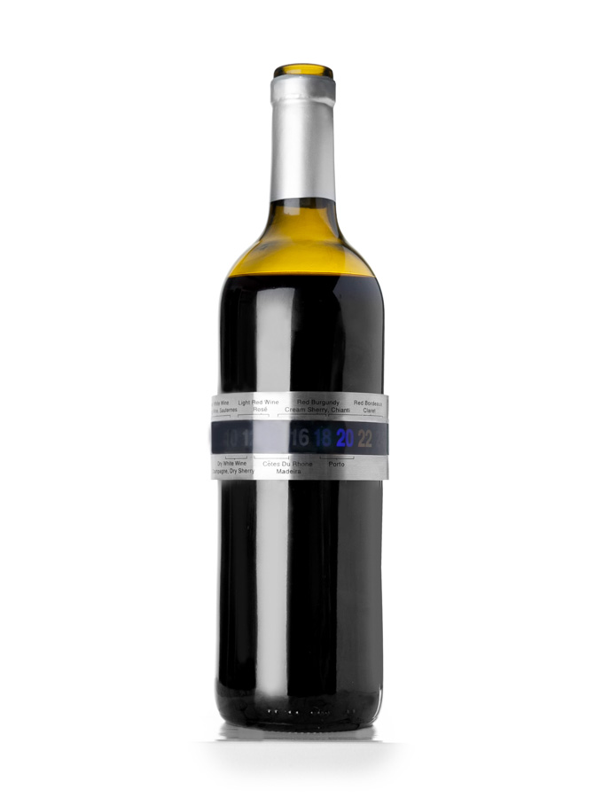 Termómetro para Garrafas de Vinho em Aço Inoxidável