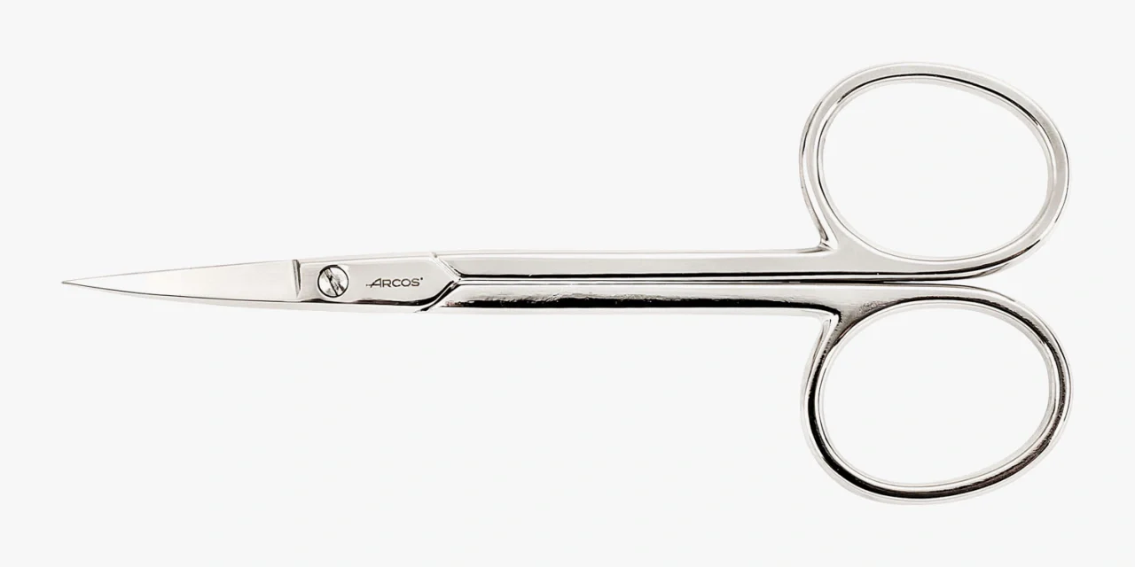Tesoura de Manicura Curva, Aço Forjado, 102 mm