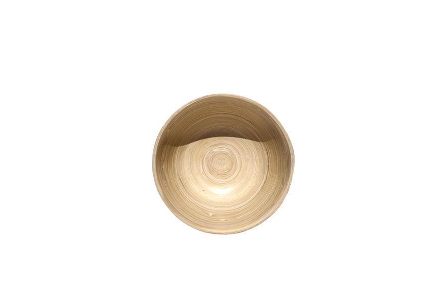 Tigela Bambu Natural 15 cm para Serviço de Mesa