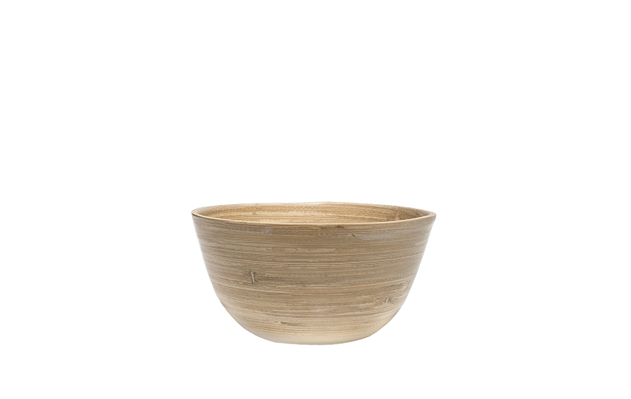 Tigela Bambu Natural 15 cm para Serviço de Mesa