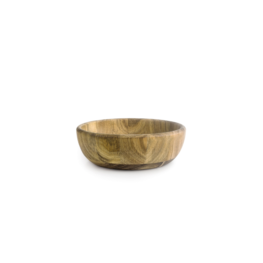 Tigela de Madeira Acácia 15,5 cm para Serviço de Mesa