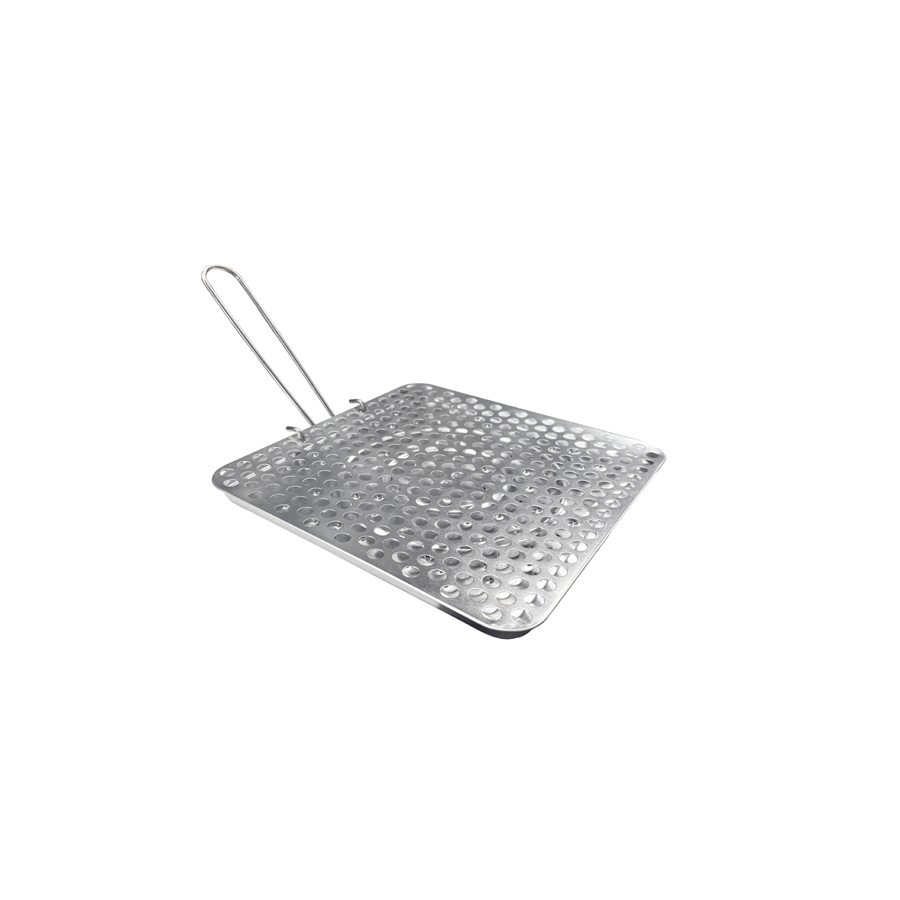 Tostadeira de Pão para Fogão a Gás 20x20 cm Aço Estanhado