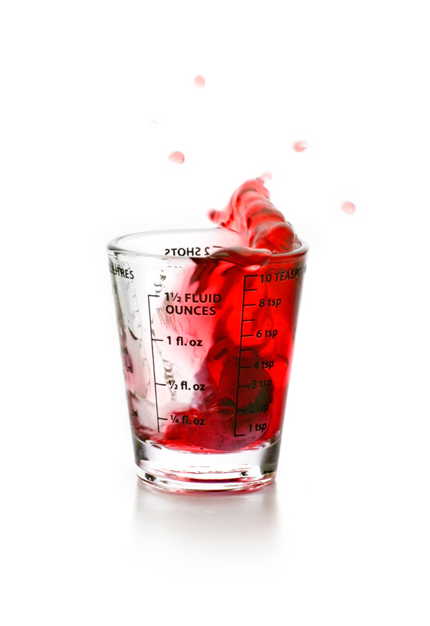 Vaso Medidor Mini de Vidro para Bar e Cozinha Profissional