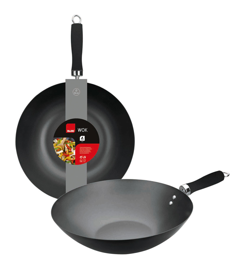 Wok Antiaderente 30 cm para Cozinha Profissional