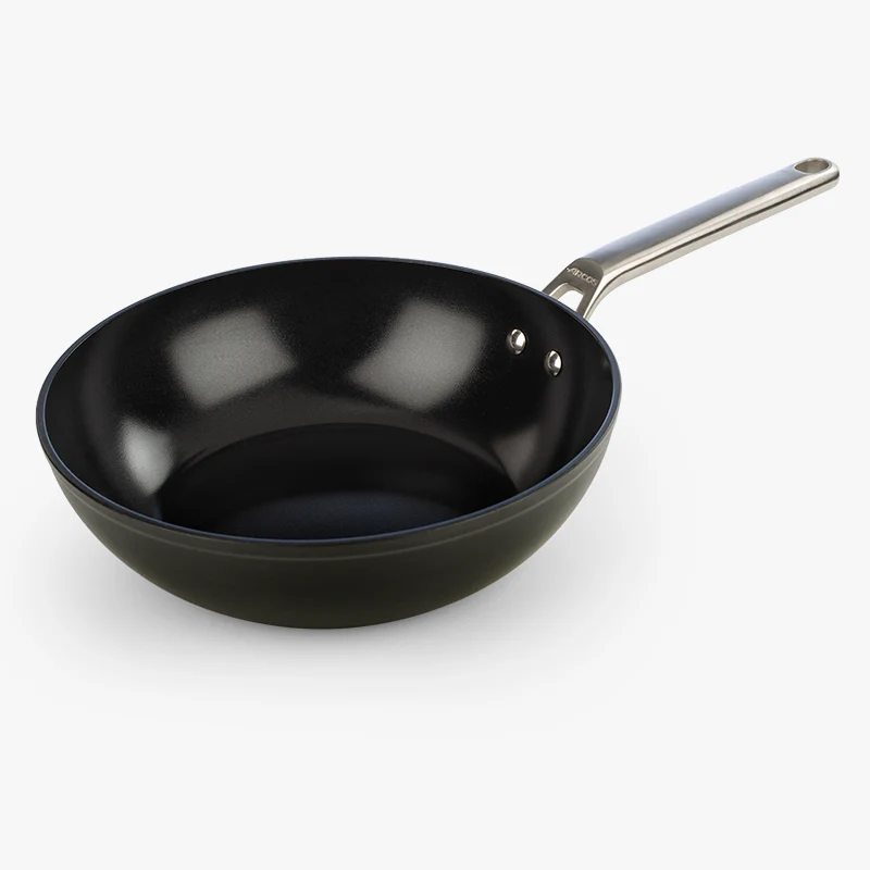 Wok Antiaderente Cerâmico 28 cm para Cozinha Profissional