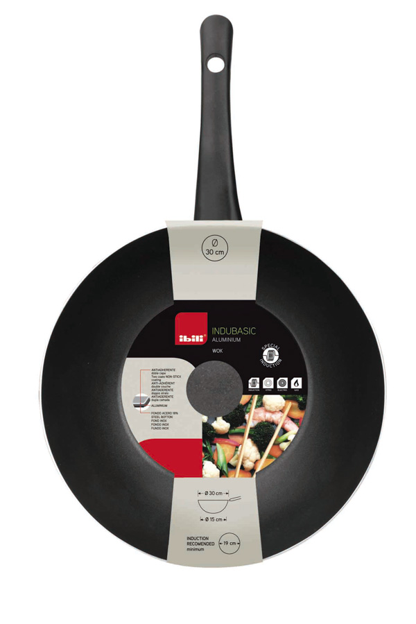 Wok Profissional 30 cm para Indução e Todas as Placas