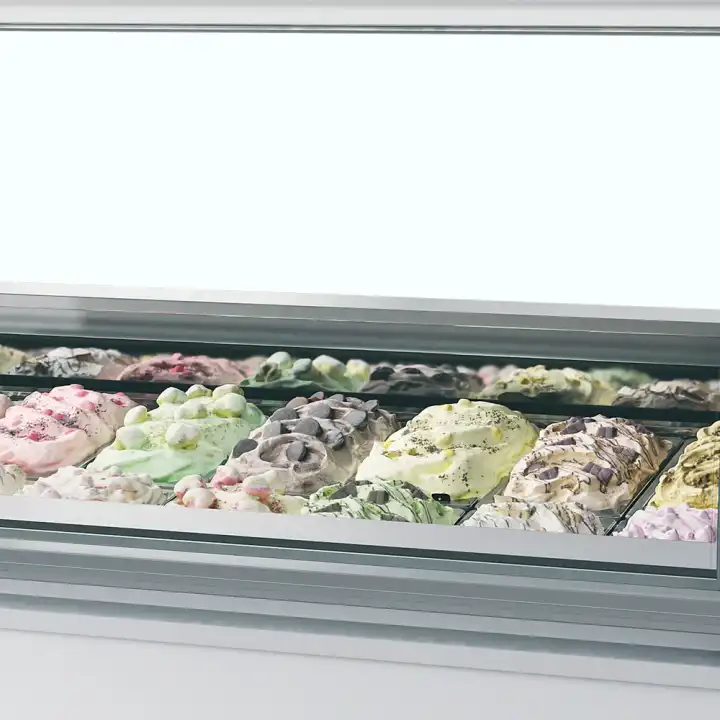 Vitrine expositora para gelados com display ventilado  MILLENNIUM LX16