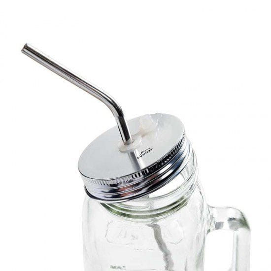 Set 4 Palhinhas Inox e Escova de Limpeza