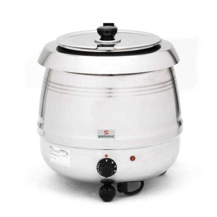 Panela de Sopa Elétrica Banho-Maria 10L, 230V