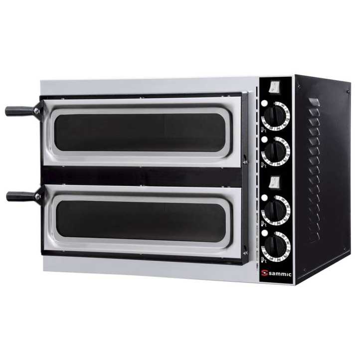 Forno Elétrico de Pizza Profissional 2 Câmaras Ø 320 mm