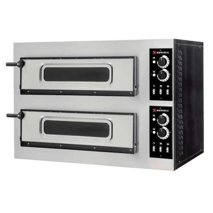 Forno Pizza Elétrico 2 Câmaras Ø 45 cm, 8000W