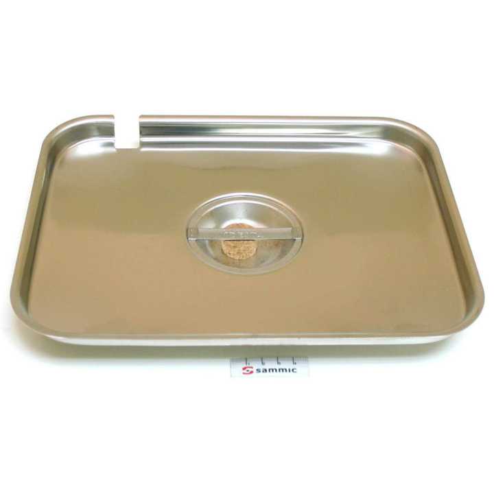Tampa de Aço Inoxidável GN 1/2 com Orifício para Conchas