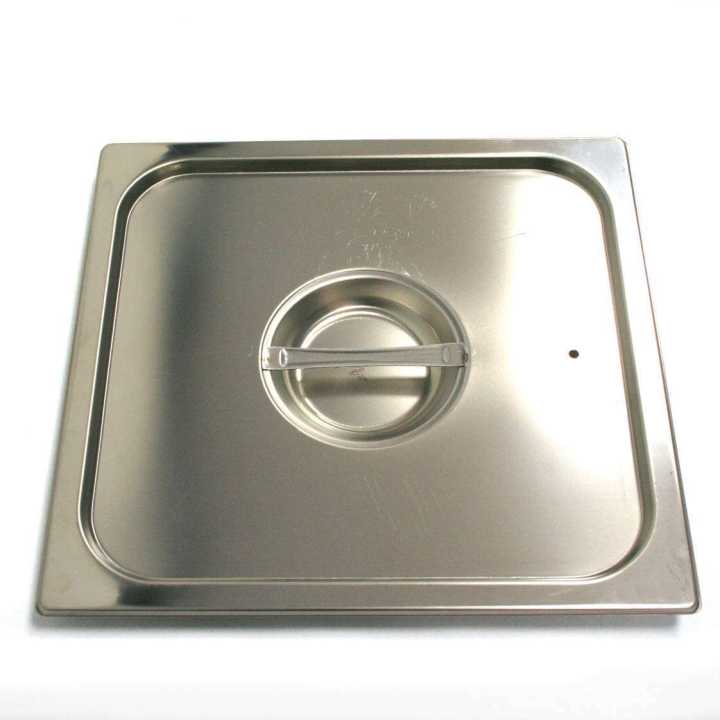 Tampa Hermética GN 2/3 em Inox 18/10 para Contentores Gastronorm