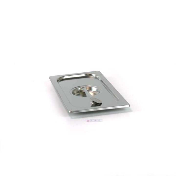 Tampa Gastronorm GN 1/3 Inox com Junta Hermética e Válvula