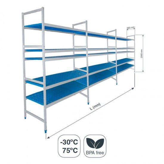 Estante Tripla 5 prateleiras