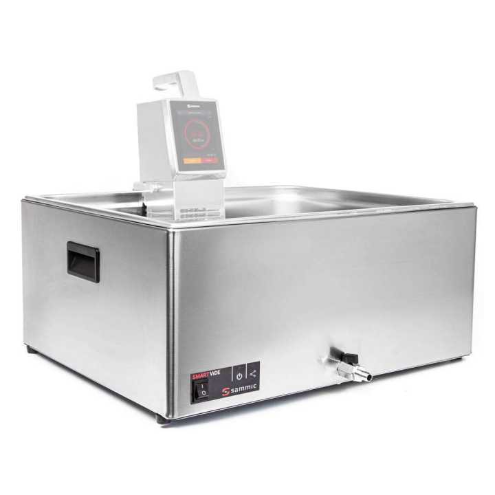 Cuba para Sous Vide Potenciada de Aço Inoxidável 56 L com Base