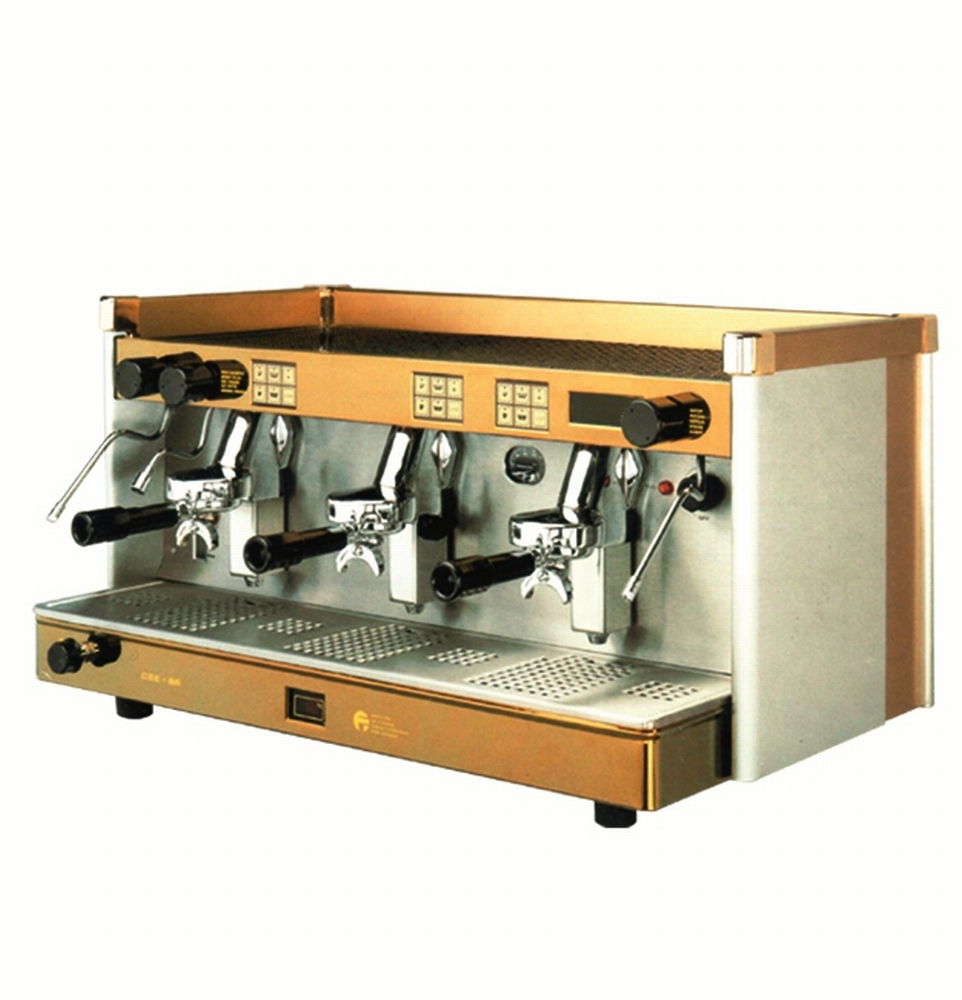 Máquina de Café Espresso Profissional 2 Grupos Eletrónica 230V