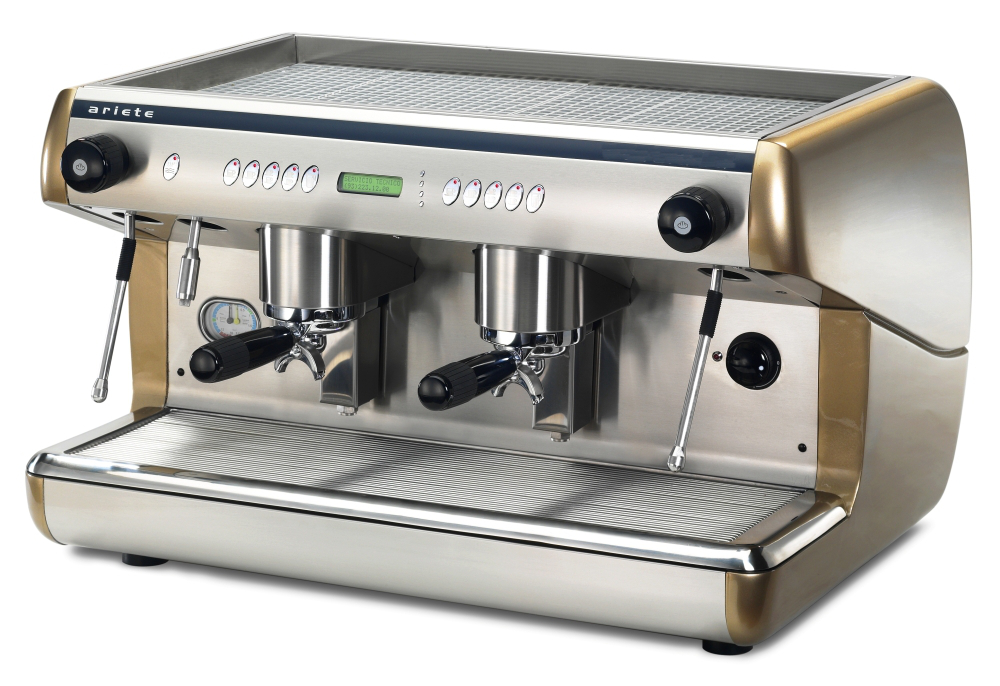 Máquina de Café Espresso Profissional 2 Grupos 13L 400V