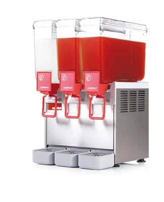 Máquina de Sumos Compacta 3x8L - Refrigeração Bebidas 230V