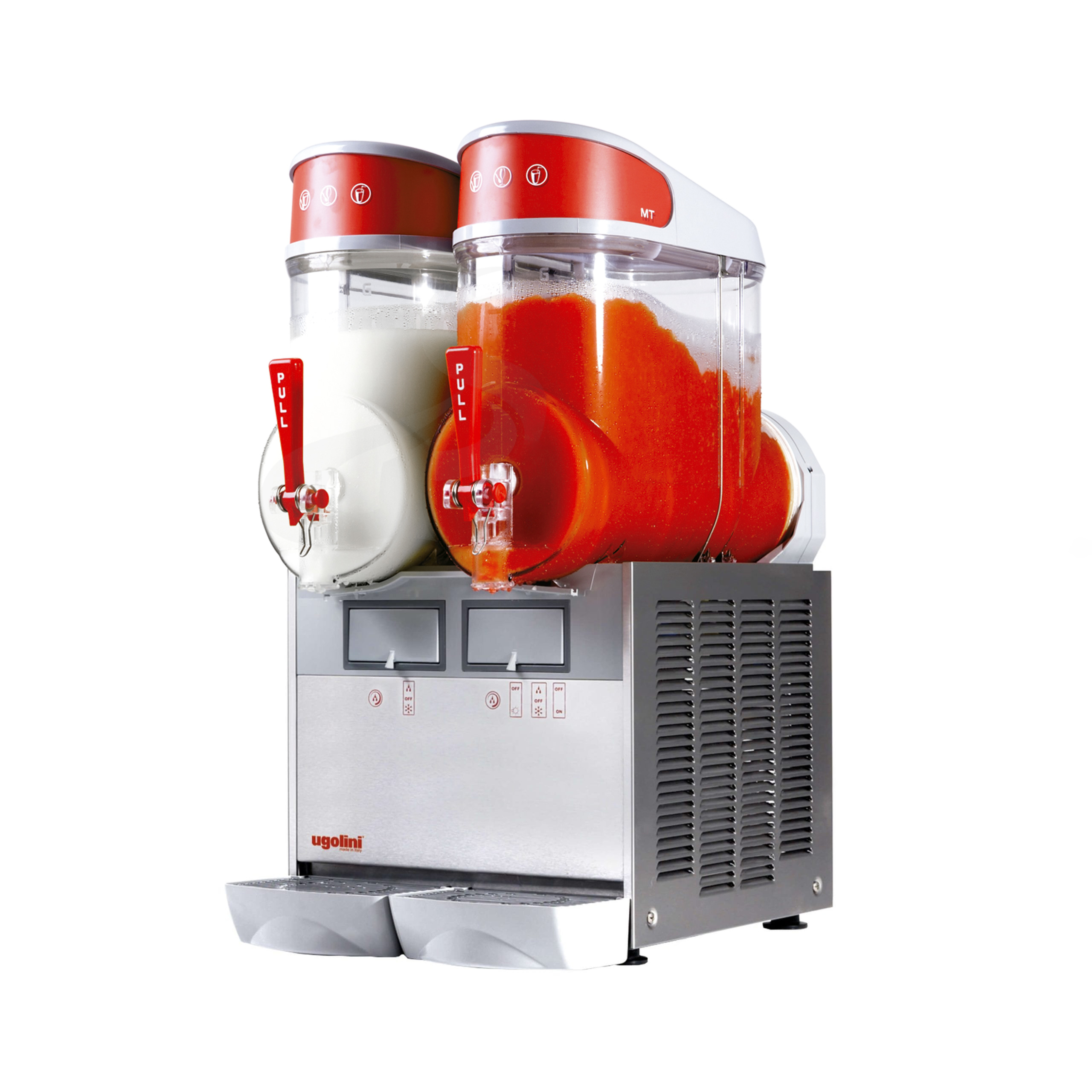 Máquina de Sumos Granizados Inox 2x10L - Dupla Cuba, 1100W